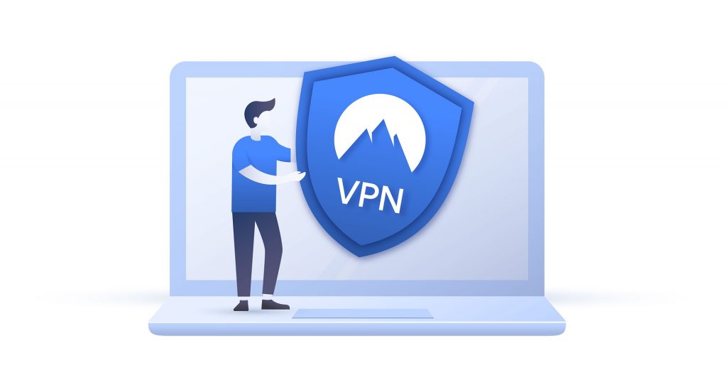 VPN Symbol on Laptop Screen